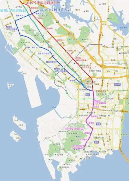 深圳地铁10号线!宝安人民喊你快快建!(各种优劣对比)-润恒尚园业主论