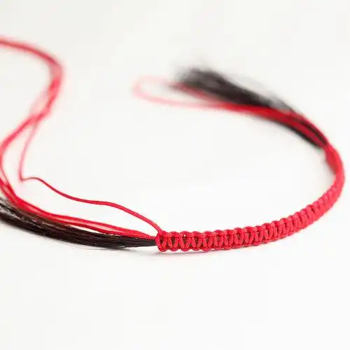 头发礼物抖音同款手链一缕青丝手工材料编织手链