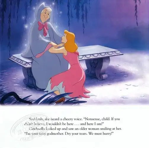 原版中商英文cinderellareadalongstorybookandcd灰姑娘故事书儿童