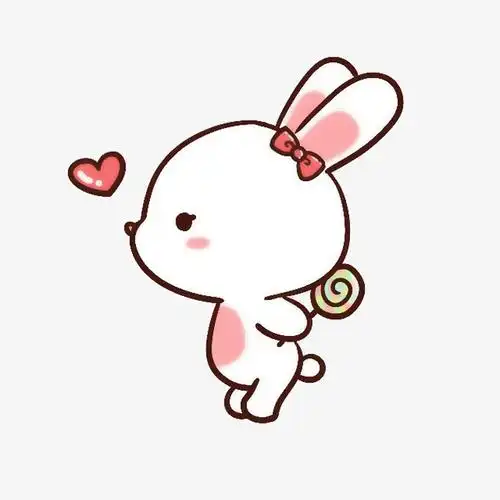 卡通图案小兔子免抠素材免费下载_觅元素51yuansu.com