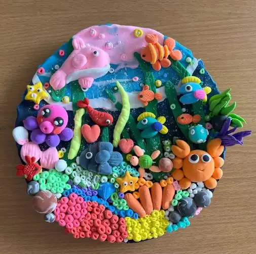 粘土海洋世界手工作品大集合!收藏做起来吧#超轻粘土
