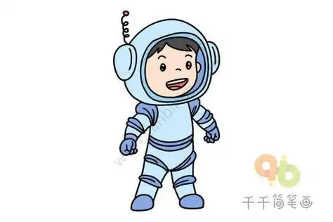 宇航员简笔画宇航员简笔画彩色