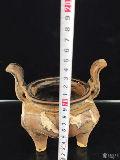 吉州窑手工胎香炉