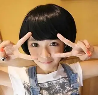 韩版可爱蘑菇bobo头短发发型 男女都适用哦