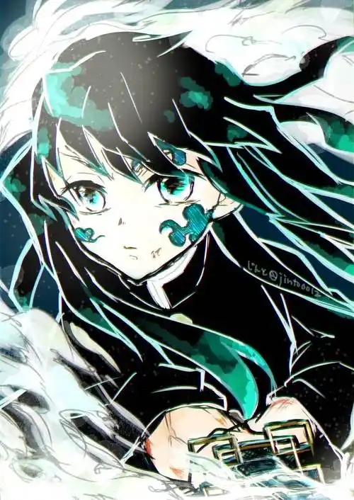 霞柱|じんと的时透无一郎插画图片