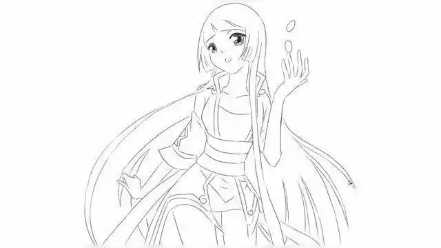 [小林简笔画]绘画漫画《斗破苍穹》中的萌萌女主角