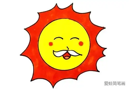 怎么画出好看的太阳公公