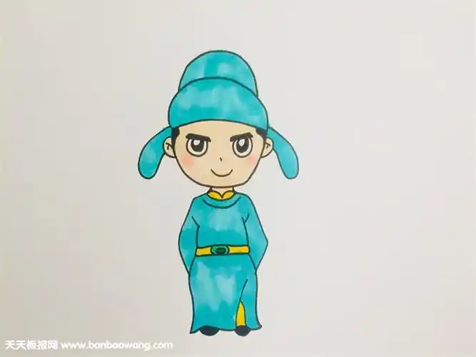 李白怎么画简单