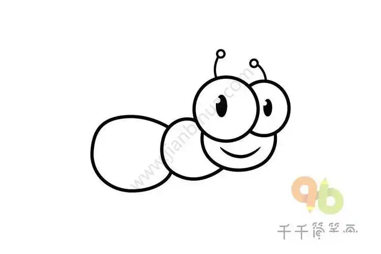 虫子简笔画小动物