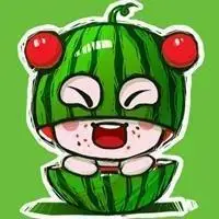 小宝宝吃西瓜的卡通图片_微信头像图片大全