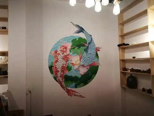 荷掩涟漪,鱼逐乾坤.