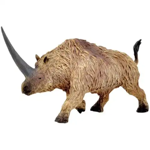 正品英国你他collecta板齿犀牛史前动物模型玩具仿真