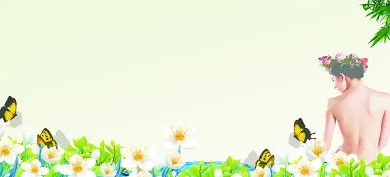 洗浴产品背景图