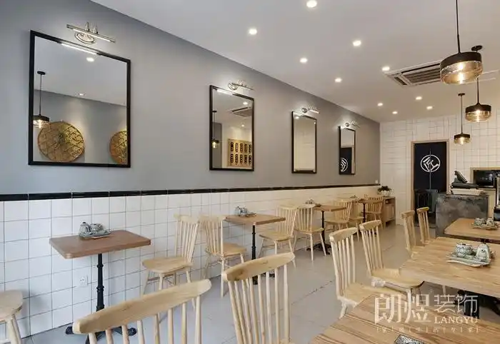 精美时尚的小型餐饮店铺灯光布局