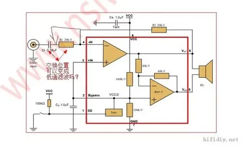 hifidiy论坛-8002的电路图,高通改低通,这样的方式可行吗?
