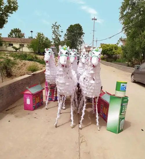 纸扎艺术品丧葬出殡德州民俗