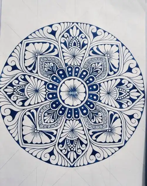 真的很赞#曼陀罗#控笔练习#禅绕画#禅绕画基础图样