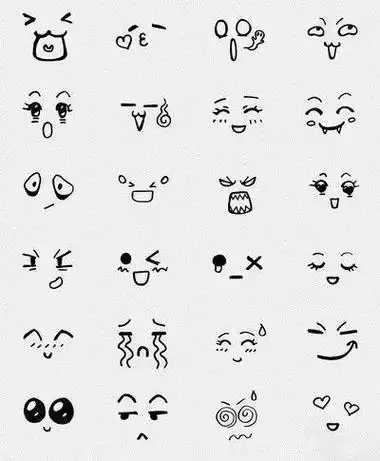 超可爱简单简笔画手帐(干货收藏1000个可爱的手绘小表情)(27)