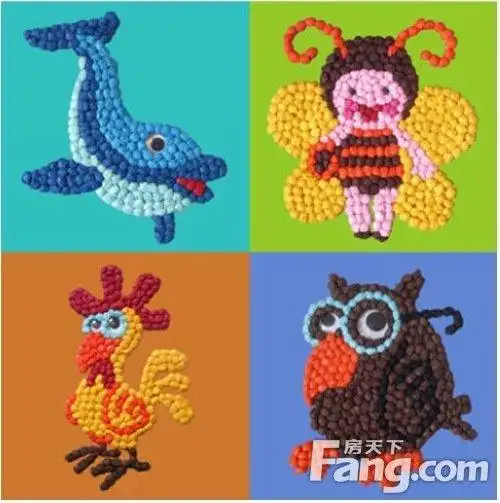 开动灵巧的双手做一幅揉纸画