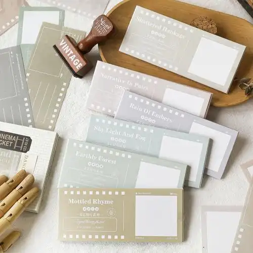 陌墨文艺胶片便签本 文艺胶片系列 留言记事手帐diy打底装饰纸6款