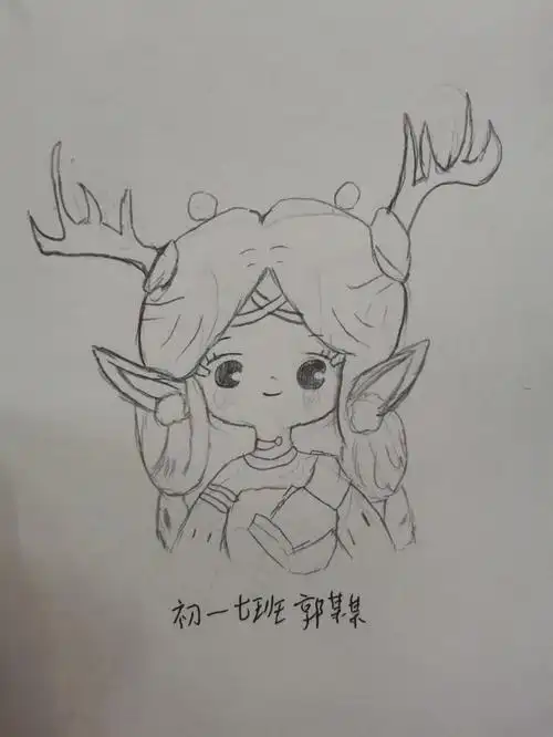 瑶  #手绘瑶  #瑶瑶公主  学生画的瑶瑶公主