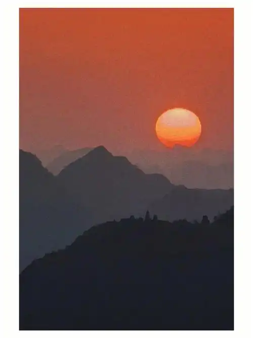 每个广西人都应该知道广西的日落西山有多美