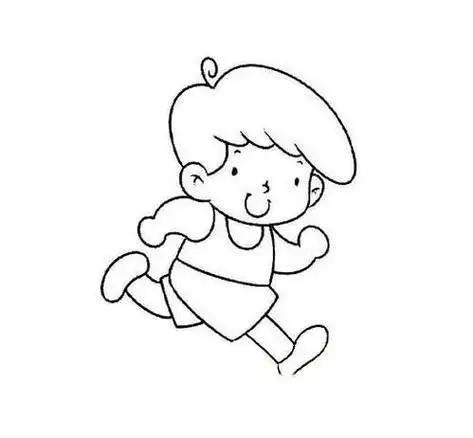 幼儿身体各部位运动简笔画