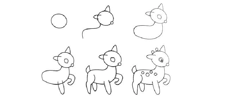 各种小动物的简笔画步骤