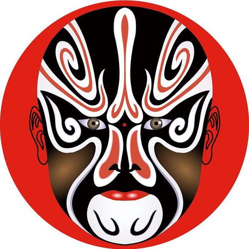 爆款川剧脸谱中道具舞蹈伞演出伞舞台吊顶装饰绸布伞cos油纸伞