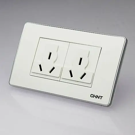 正泰118型 开关插座 new5f 幻银 二位 二插 /均多功能插座面板