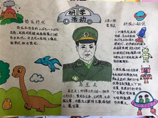 同学们有感而发,完成了质量超高的一批手抄报和研学报告