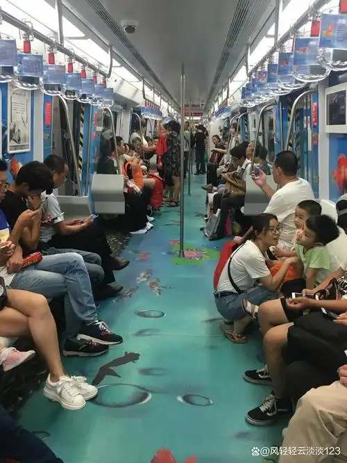 一名女子跪在地铁车厢内爬行,浑然不顾其他乘客诧异的目光,现场还有人