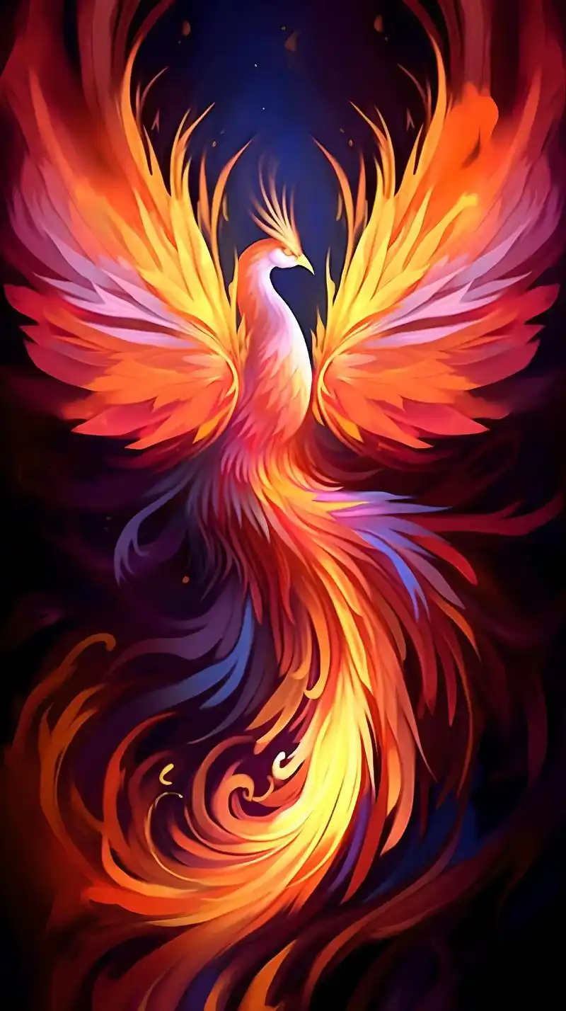 新春之际,凤凰翱翔九天.