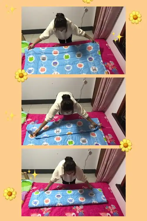 【"不一样"的假期"不一样"的精彩】—系列活动之家务小能手《叠被子》
