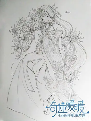 奇迹暖暖手绘教程之鬼姬彼岸花 美美的玩家手绘套装