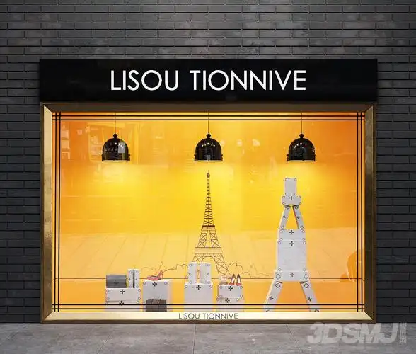 商场橱窗-3d模型-模匠网,3d模型下载,免费模型下载,国外模型下载