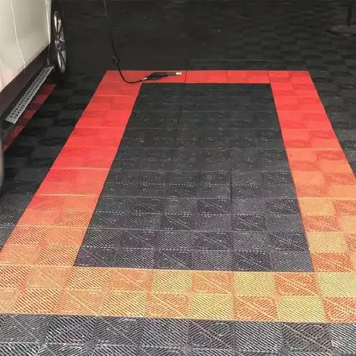 洗车房塑料拼接地格栅 免挖槽地漏 4s店地面隔板防滑垫