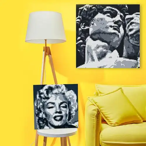 俄罗斯mozabrick马赛克微颗粒像素画拼装diy照片人像亲子情侣礼物