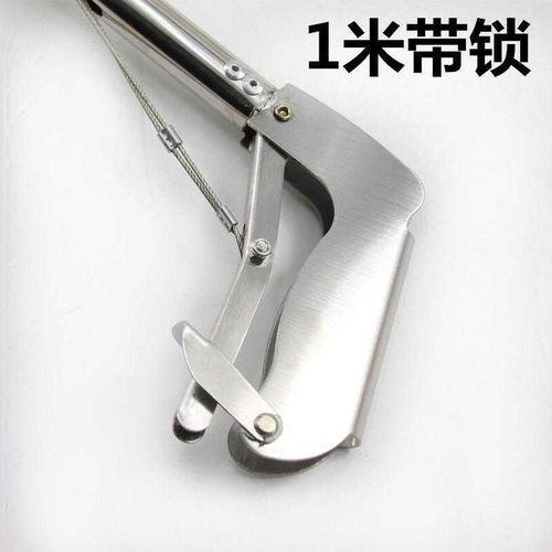 捕捉黄鳝抓泥鳅钳养蛇防蛇工具1.5米伸缩直管钳夹子勾自锁钩器