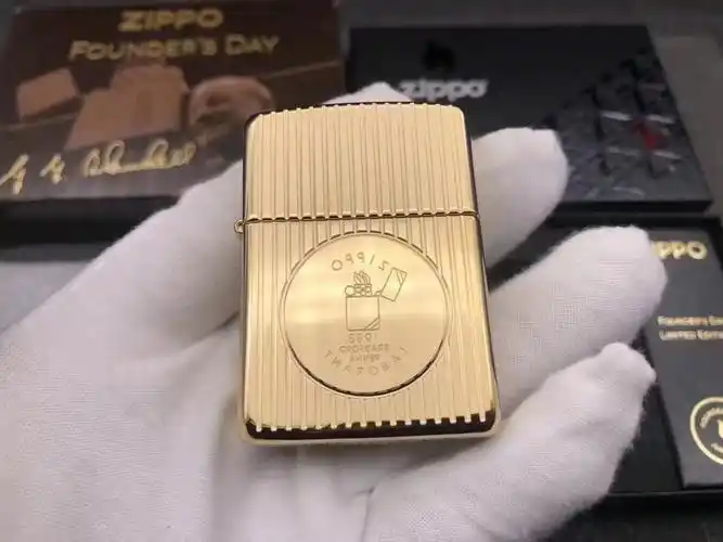 zippo新款镀金总裁创立ggb纪念全球限量版美版zippo