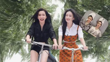 太养眼!李冰冰赵丽颖合体拍杂志 穿水墨印花睡衣摆同款姿势默契满分