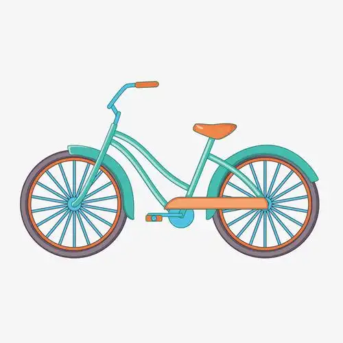 卡通自行车png下载