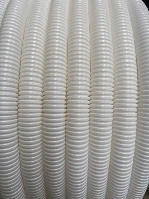 保护套白色加厚pe波纹穿线软管电线电缆管保护管塑料软管塑料套管开口