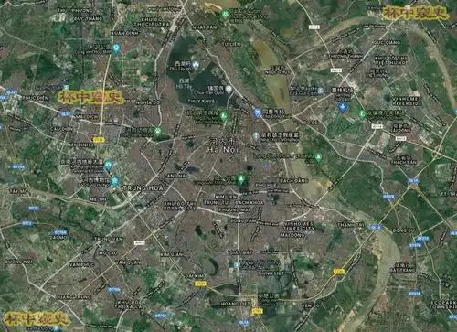 图-越南首都河内地图