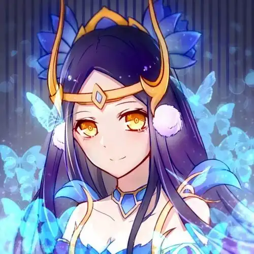 王者荣耀动漫二次元可爱五黑头像荡秋千的貂蝉仲夏夜之梦