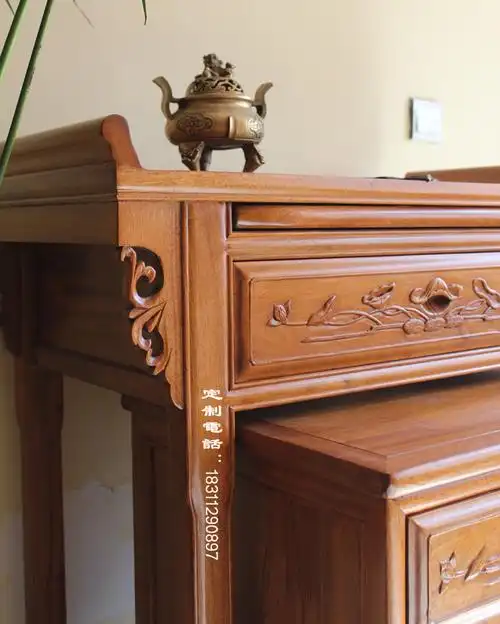 88供桌配抽柜套观音财神柜神台佛台供台供柜佛龛实木条案藏式佛台