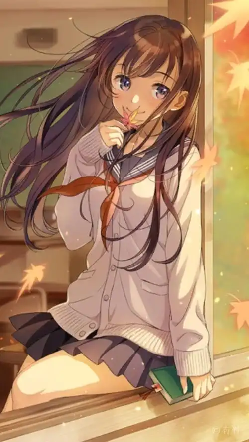 动漫 女孩 校服