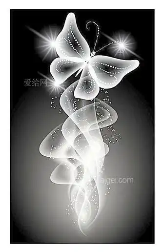 光线蝴蝶图片