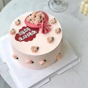 花梵日记    法式母亲节祝福妈妈生日蛋糕动物奶淡油广州同城闪送