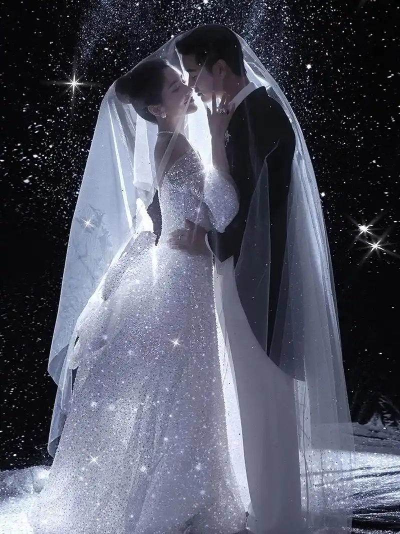 这组星空系列婚纱照,简直太美了